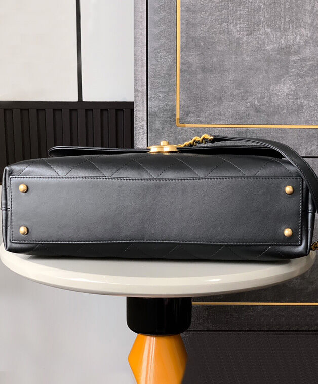 Chanel Maxi Flap Bag With Top Handle AS5543 Black